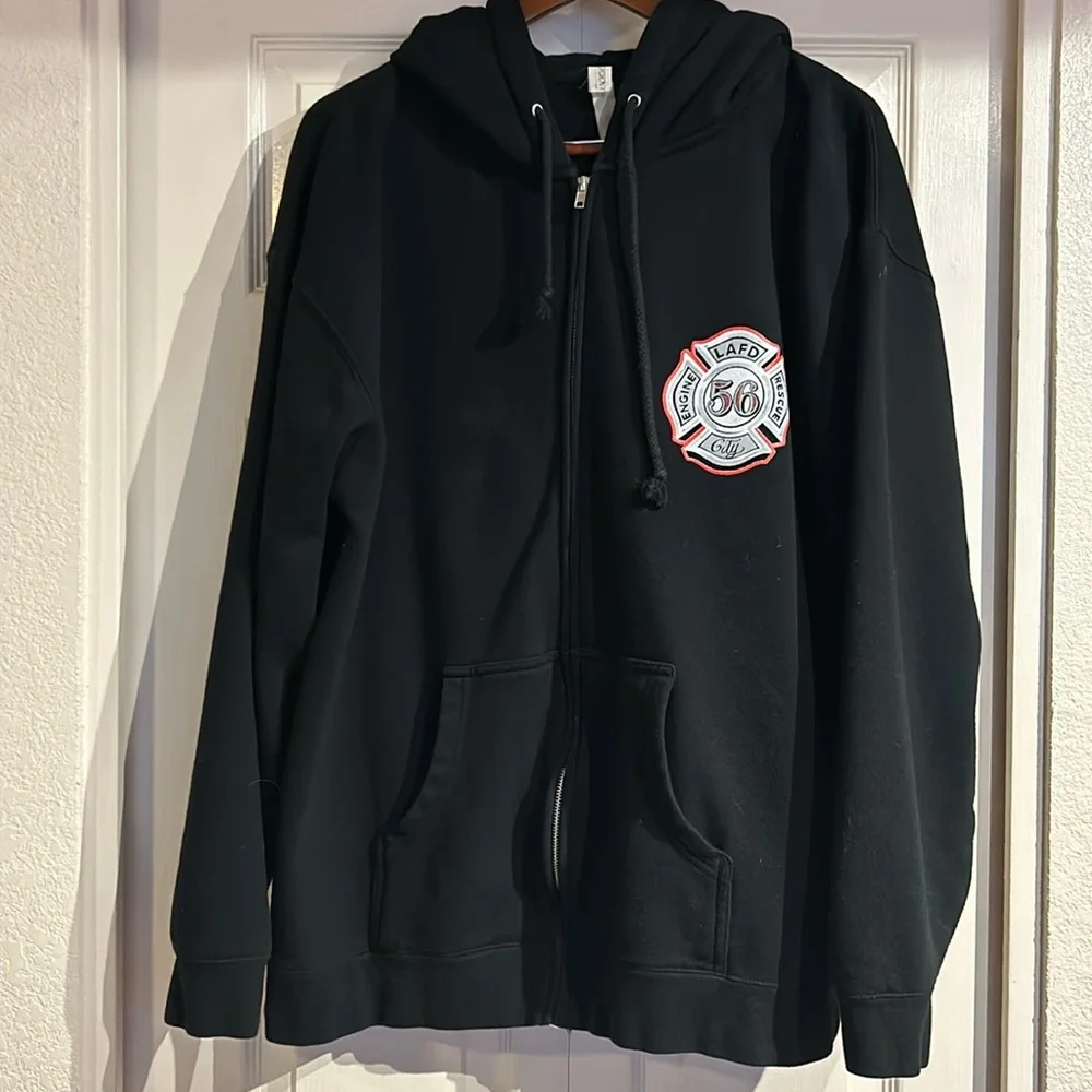 Independent Hoodie Eagle Flag Fire Department - Picture 2 of 6